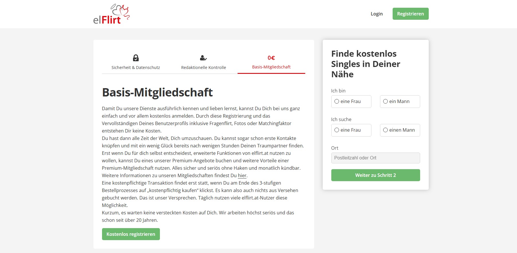 ELFlirt.at Preis - Kosten & Mitgliedschaftsmodelle